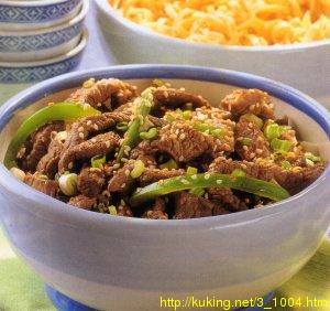 Говядина с кунжутными семечками