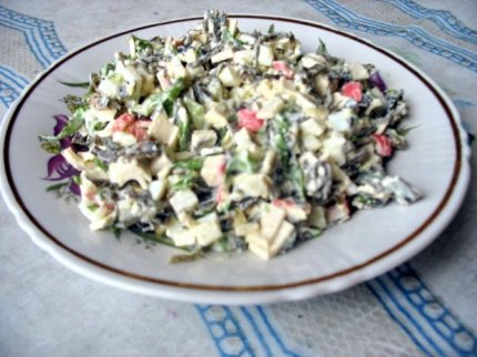 Салат с морской капустой от Ляночки