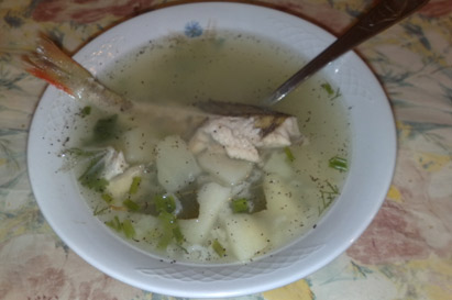 Уха с перловой крупой