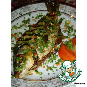 Запеченный карп «Ореховое наслаждение» 