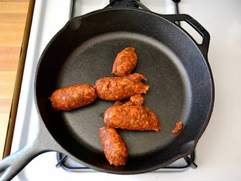 Страта с капустой и чоризо